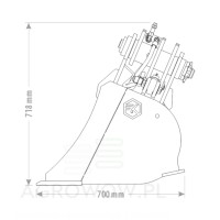 Kołaszewski DUO hydraulic ditching bucket 6-8.5 T / 1.7 x 0.85 m 2.jpg