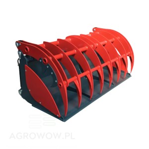 Agrowow 2.2 m grab bucket with a clamp