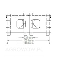 Kołaszewski 1.6T excavator pallet forks 4