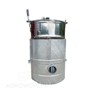 Agrowow 200 L stainless steel coal-fired potato steamer