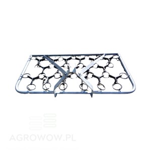 Agrowow 1.5 m 3-row meadow harrow