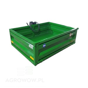 Agrowow ultra solidna skrzynia transportowa z kiprem ręcznym 1,5 m
