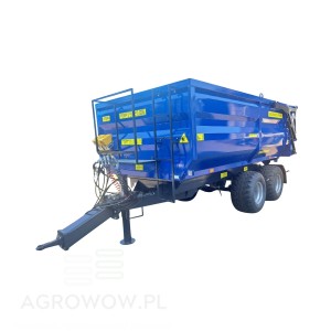 Techmont przyczepa rolnicza tandem wywrotka 12t skorupowa