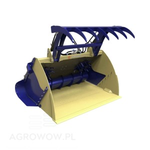 Kołaszewski screw feeder bucket with top clamp 1.8 x 1.05 m