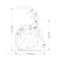 Kołaszewski MAXI bucket grab with clamp 2.0 x 1.12 m 2.jpg