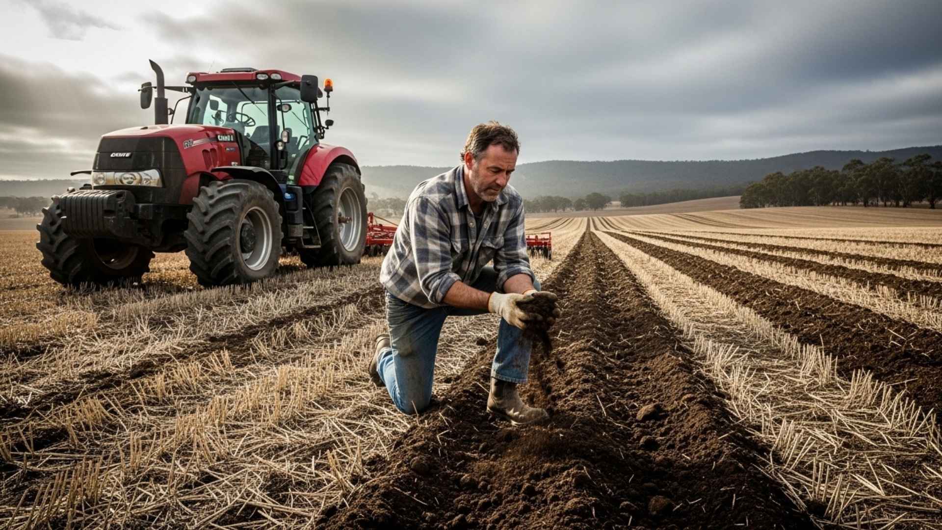 Ręczna kontrola struktury i wilgotności przed rozpoczęciem zabiegów